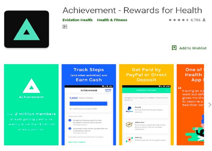 Achievement – App đi bộ kiếm tiền trên iPhone